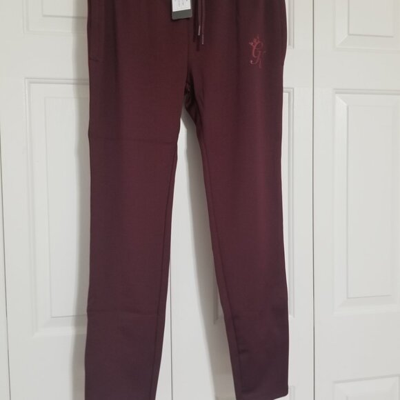 Asos Gym King Taped Tracksuit Bottom Burgundy Size XL NWT - Picture 3 of 4